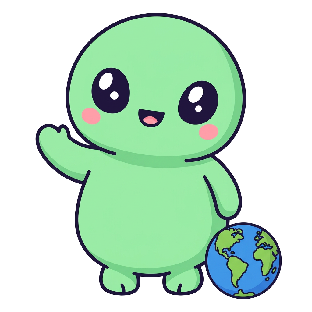 Waving alien